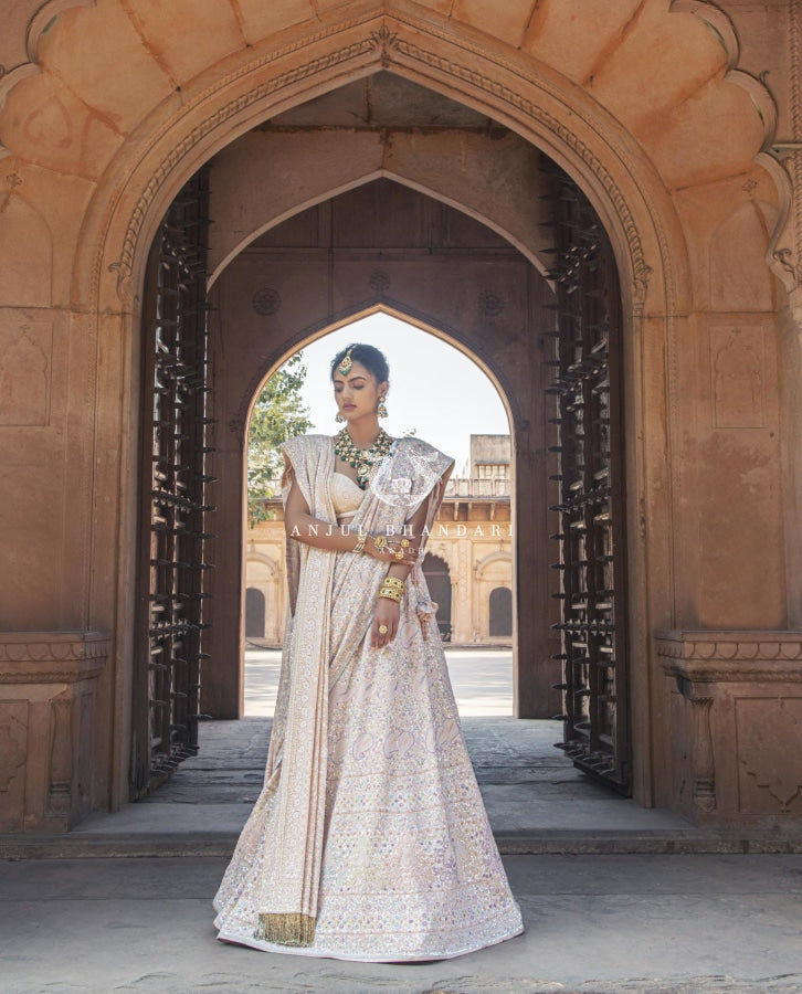 Swarovski Multibead Lehenga Anjul Bhandari