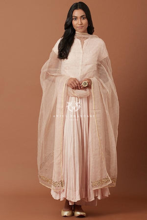 
                  
                    Load image into Gallery viewer, Blush Pink Anarkali Set
                  
                
