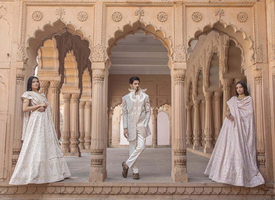 
                  
                    Load image into Gallery viewer, Multicolored Short Sherwani Kurta Menswear
                  
                