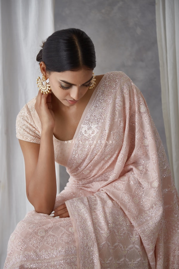 
                  
                    Load image into Gallery viewer, Saree Blush Pink
                  
                