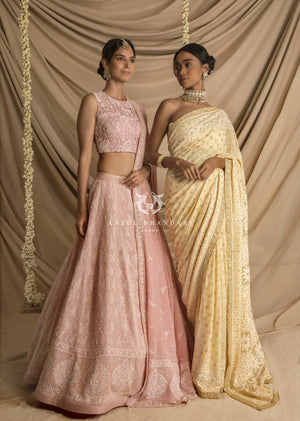 
                  
                    Load image into Gallery viewer, Saree Pastel Yellow
                  
                